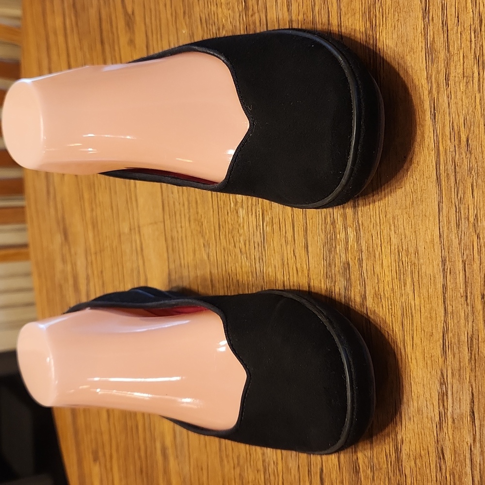 Grasshoppers Black Fabric Emboidery Heel Size 7.5 - Picture 2 of 9